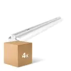 Mehrfachpackung 4x Noxion Deckenleuchte Click Reflektor V2 LED T8 | Geeignet für 2x 150cm LED Röhre